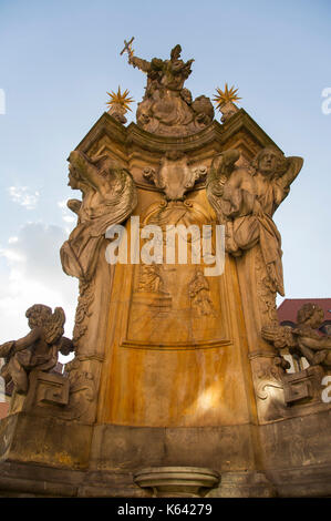 Die größte in der Welt des Barock pomnik Sw. Jana Nepomucena (Denkmal des Heiligen Johannes von Nepomuk oder Johann Nepomuk) von Johann Georg Urbansky vor o Stockfoto