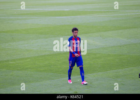 Neymar Jr - 6/5/17 Barcelona gegen Villarreal Fußball-Liga Match im Camp Nou, Barcelona. Stockfoto