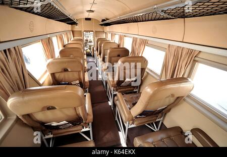 Innenansicht trog Flugzeug Junkers Ju 52 am Flughafen in Bremen (Deutschland), 30. April 2012. | Verwendung weltweit Stockfoto