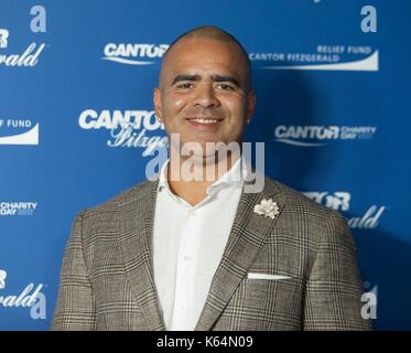 Christopher Jackson anwesend für Cantor Fitzgerald jährliche Nächstenliebe Tag, Cantor Fitzgerald, New York, NY 11. September 2017. Foto: Lev Radin/Everett Collection Stockfoto