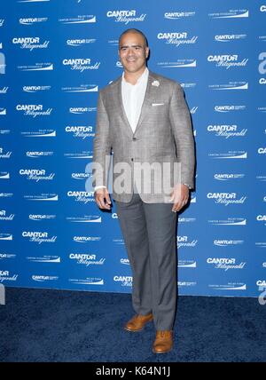 Christopher Jackson anwesend für Cantor Fitzgerald jährliche Nächstenliebe Tag, Cantor Fitzgerald, New York, NY 11. September 2017. Foto: Lev Radin/Everett Collection Stockfoto