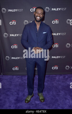 Beverly Hills, USA. 10 Sep, 2017. Kofi Siriboe bei der Vorführung von "Königin Zucker' an PaleyFest 2017 fallen TV Vorschau auf das im Paley Center für Medien. Beverly Hills, 10.09.2017 | Verwendung weltweit Quelle: dpa/Alamy leben Nachrichten Stockfoto