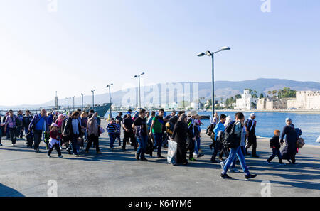 Griechenland, Insel Kos, auf 2015/06/14. Migrantinnen und Migranten, vor allem aus Syrien ankommen Auf der Insel Kos, aus der Türkei. Die Insel Kos ist nur 4 km entfernt von Stockfoto