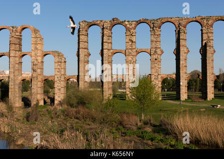 Aquädukt der Wunder. Architektur des Römischen Reiches. Stockfoto