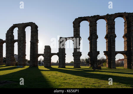 Aquädukt der Wunder. Architektur des Römischen Reiches. Stockfoto