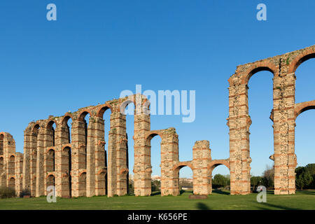 Aquädukt der Wunder. Architektur des Römischen Reiches. Stockfoto