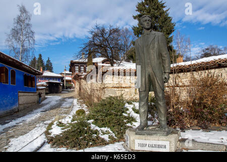 Denkmal von Todor Kableshkov in historischen Stadt Koprivshtitsa, Region Sofia, Bulgarien Stockfoto