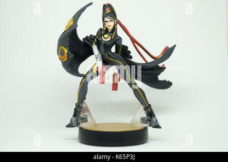 Nintendo Super Smash Bros Amiibo Sammlung Abbildung Bayonetta Stockfoto