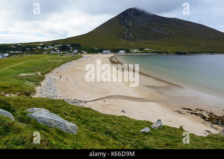 Keel Strand auf Achill Island, County Mayo, Republik von Irland Stockfoto