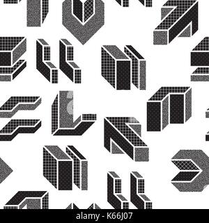 Kreative nahtlose Muster Stock Vektor