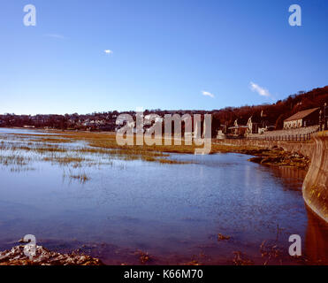 Grange-Over-Sands am Ufer der Mündung des Flusses Kent Morecambe Bay Cumbria England Stockfoto