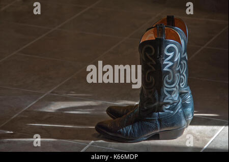 Cowboystiefel Stockfoto