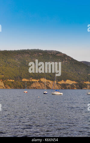 Lacar See in San Martin de los Andes, Provinz Neuquen, Argentinien. Stockfoto