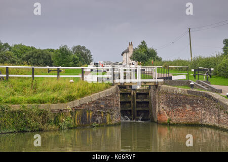 Foxton locks Markt Hafen Vereinigtes Königreich Stockfoto