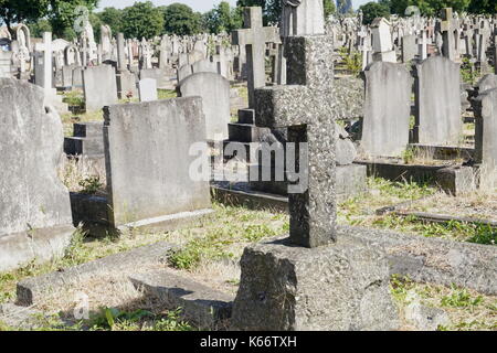 Saint Mary's katholische Friedhof von Kensal Green, Harrow Road, London, Vereinigtes Königreich Stockfoto