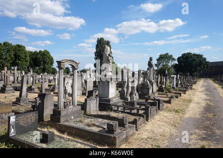 Saint Mary's katholische Friedhof von Kensal Green, Harrow Road, London, Vereinigtes Königreich Stockfoto