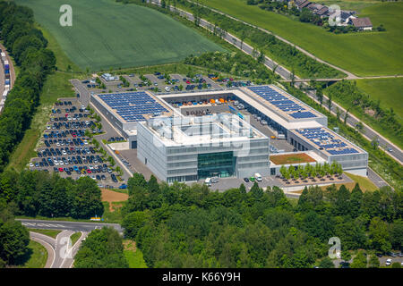 ENERVIE - Südwestfalen Energy and Water AG, Energieunternehmen, Hauptverwaltung Hassley, Bürokomplex Sauerlandlinie, A45, Hagen, Ruhrgebiet, Nord Rh Stockfoto