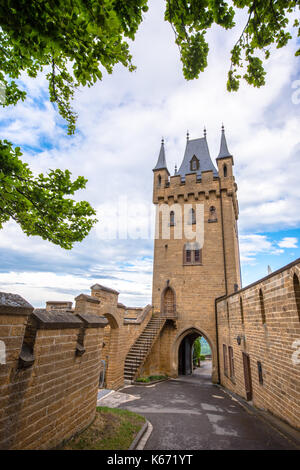 Burg Hohenzollern (Burg Hohenzollern) an der schwäbischen Region Baden-Württemberg, Deutschland Stockfoto