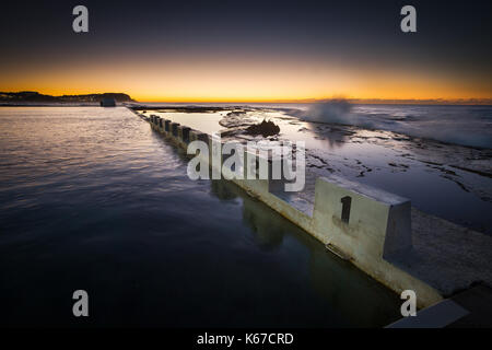 Merewether Bäder, Newcastle, New South Wales, Australien Stockfoto