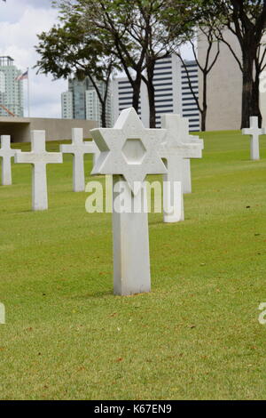 MANILA, Philippinen - April 1, 2016: Manila American Cemetery und Denkmal. Mit 17,206 Gräber Es ist die größte WWII Friedhof für uns Personal. Stockfoto