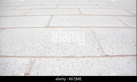 Von außen ein weißes von grauen Gebäude oder zu Hause, Ansicht schließen oben oder unten Stockfoto