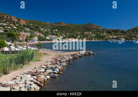 Strand von Agay, Frankreich Stockfoto