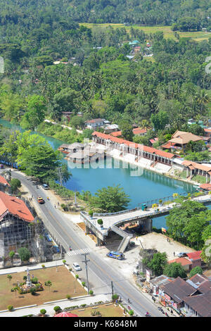 Bohol, PHILIPPINEN - 5. APRIL 2016: Luftbild der Stadt auf Bohol Island. Bohol, ist eine Provinz der Philippinen, im Central Visayas des Landes Stockfoto