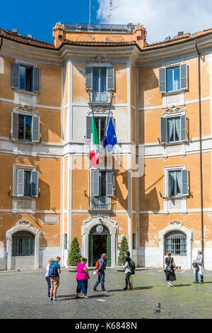 Piazza di Sant'Ignazio, Rom, Latium, Italien, Europa. Stockfoto