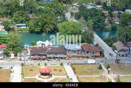 Bohol, PHILIPPINEN - 5. APRIL 2016: Luftbild der Stadt auf Bohol Island. Bohol, ist eine Provinz der Philippinen, im Central Visayas des Landes Stockfoto