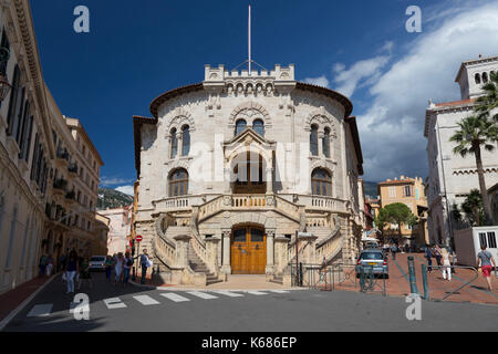 Der Palast der Gerichtsgebäude - Palais de Justice de Monaco Stockfoto