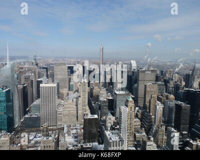 Skyline von New York City. Stockfoto