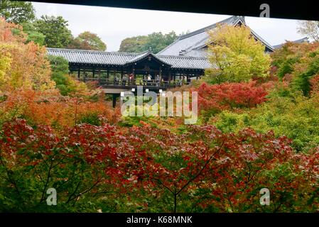 Tofuku ji im Herbst Farben in Kyoto. Stockfoto