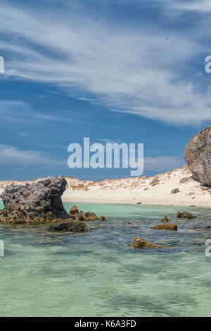 Balandra Strand, La Paz, Meer von Cortes Baja California Sur. Mexiko Stockfoto