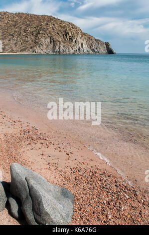 El saltito Strand, La Paz Baja California Sur, Meer von Cortes. Mexiko Stockfoto