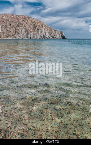 El saltito Strand, La Paz Baja California Sur, Meer von Cortes. Mexiko Stockfoto