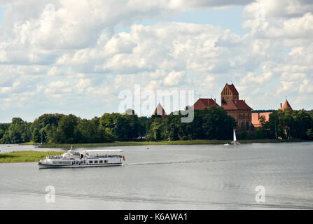 Insel-Burg Trakai, Litauen Stockfoto