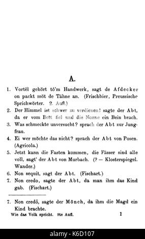 De Wie das Volk spricht (Hoefer) 006 Stockfoto