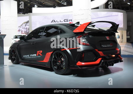 Frankfurt am Main, Deutschland. 12 Sep, 2017 Honda Civic Type R Kunde Racing Studie, an der 65. IAA in Frankfurt/Main am Dienstag, September 12th, 2017 Bild: Markus Wissmann/Alamy leben Nachrichten Stockfoto