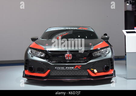 Frankfurt am Main, Deutschland. 12 Sep, 2017 Honda Civic Type R Kunde Racing Studie, an der 65. IAA in Frankfurt/Main am Dienstag, September 12th, 2017 Bild: Markus Wissmann/Alamy leben Nachrichten Stockfoto