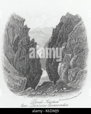 Küche Devils', in der Nähe von Llanberis, Caernarvonshire Stockfoto