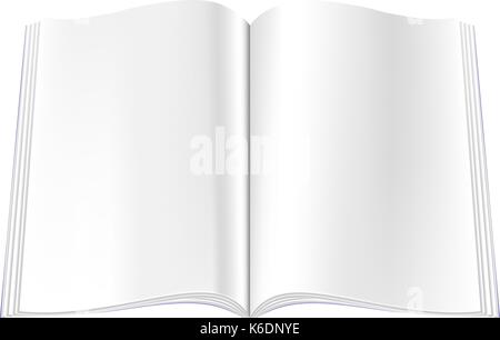 Es in allen ihren Designs verwenden. Outdoor Magazin leeren verbreiten mit weißen Leer journal Seiten. Stock Vektor