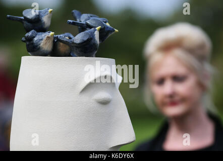 Der anctuary' von Jackie Kugel, die Teil der Skulptur im Kontext 2017, die in der Nationalen Botanischen Gärten in Dublin und läuft vom 7. September bis 20. Oktober. Stockfoto