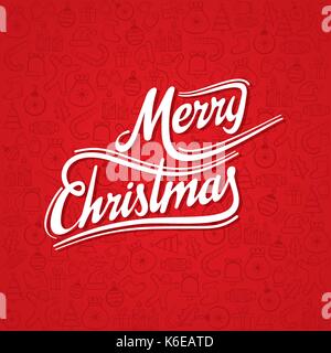 Frohe Weihnachten Grußkarten-Design Stock Vektor
