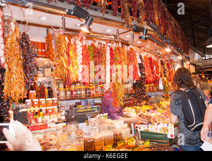 La Boqueria-Markt Barcelona Spanien Stockfoto