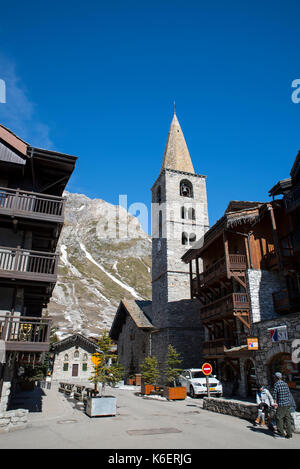 St Bernard de Menthon, Val D'isere Stockfoto