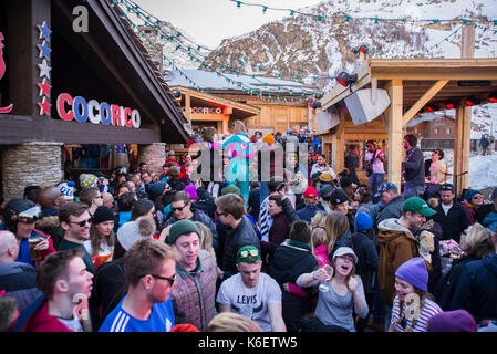 Cocorico Bar, Val d'Isere, Frankreich Stockfoto