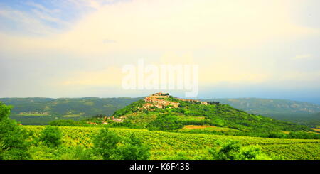 Motovun in Istrien, Kroatien Stockfoto