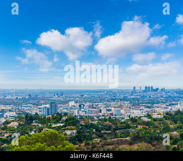 Wolken über dem Großraum Los Angeles, Kalifornien Stockfoto