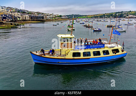 St Mawes Cornwall Falmouth Harbour Fähre Herzogin von Cornwall Boote und Yachten Stockfoto