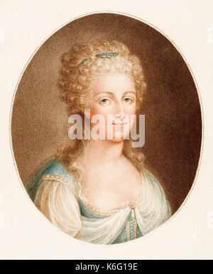 Marie Antoinette, 1755 - 1793. Letzte Königin von Frankreich vor der Französischen Revolution, als die Frau von Ludwig XVI. von Frankreich. Stockfoto